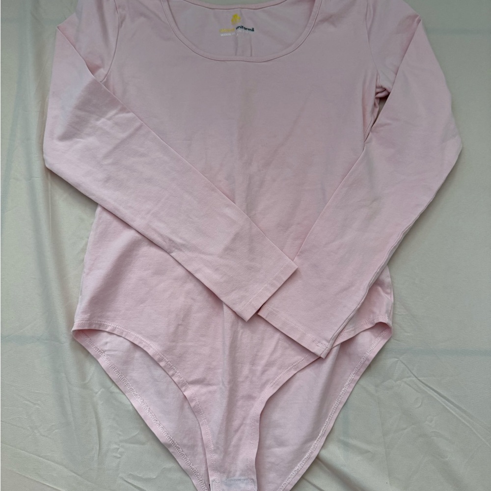 Natural Uniforms Light Pink Long Sleeve Body Suit